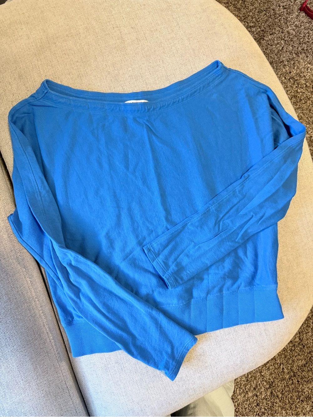 Athleta Cotton Terry Boatneck Lightweight Sweater